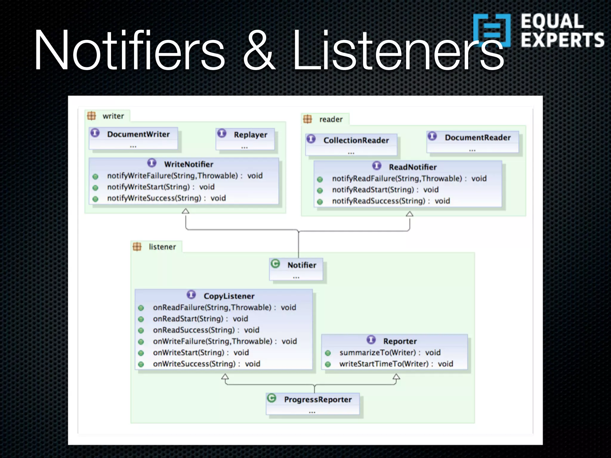 Notiﬁers & Listeners
 