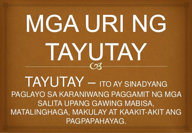 Tayutay
