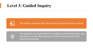 Level 3 Inquiry Question Examples Inquiry method of teaching | PPTX