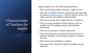 Inquiry method of teaching | PPTX
