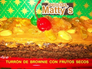 TURRÓN DE BROWNIE CON FRUTOS SECOS