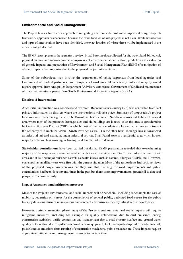 Sample project proposal environmental protection