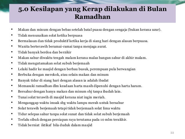 Tazkirah ramadhan