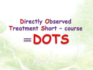 Directly Observed Treatment Short – course＝DOTS