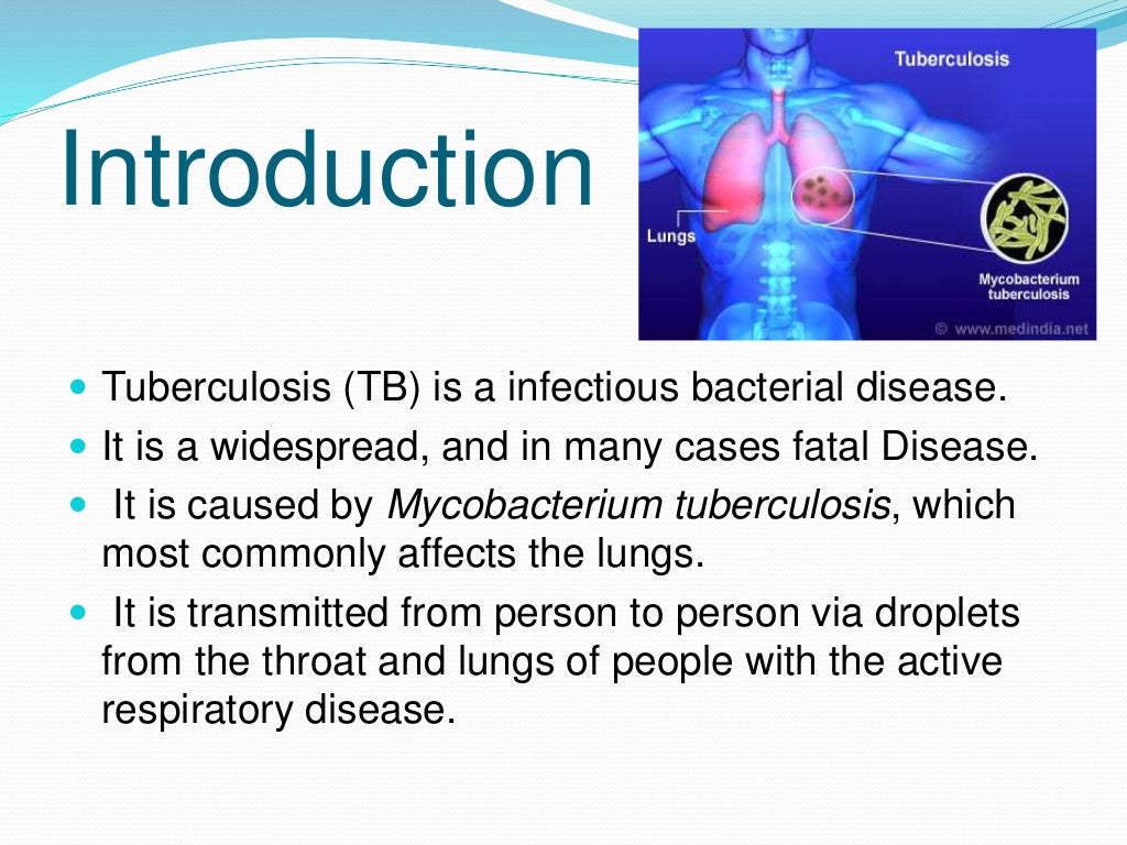 tuberculosis presentation slideshare