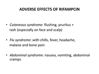 Ripe Therapy Rash Tuberculosis pharmacotherapy | PPTX