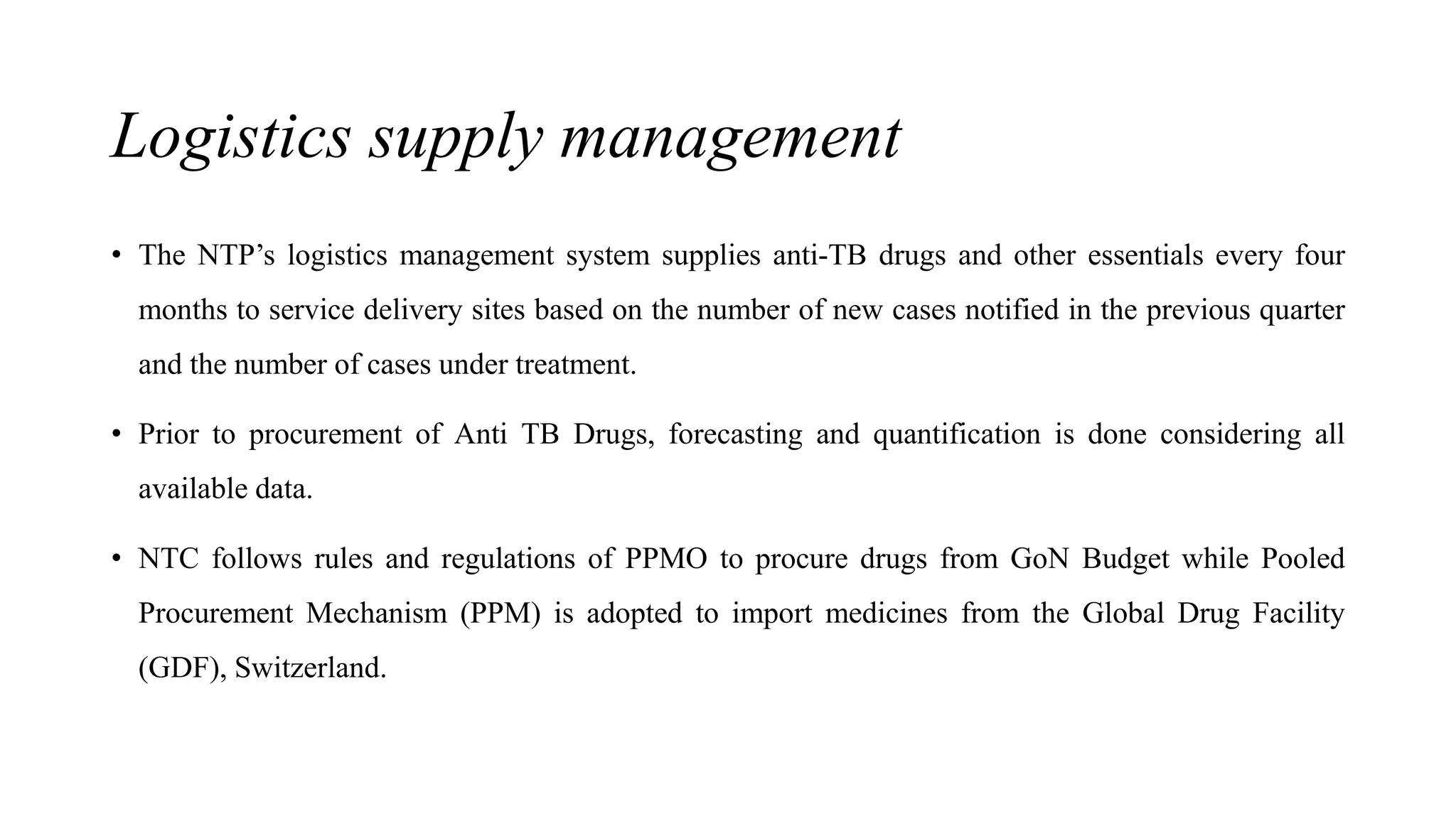 Tuberculosis National Health Program in Nepal | PPT 