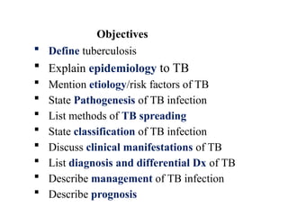tuberculosis and another infectious disease | PPTX