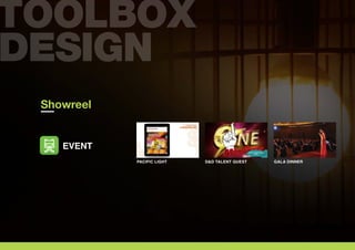 Showreel
EVENT
PACIFIC LIGHT GALA DINNERD&D TALENT QUEST
 