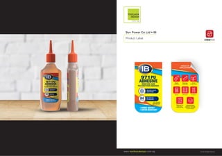 © 2020 All Rights Reservedwww.toolboxdesign.com.sg
creative
Sun Power Co Ltd • IB
Product Label
