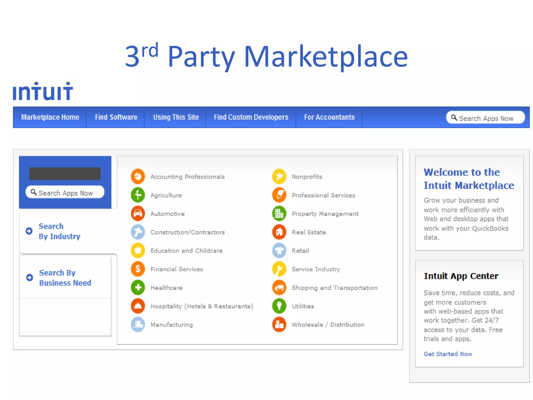 3rd Party Marketplace
 