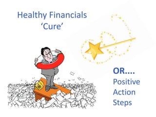 Healthy Financials
‘Cure’
OR....
Positive
Action
Steps
 