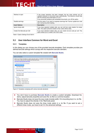 T Bar Code T bar codeoffice10_user_manual_en | PDF