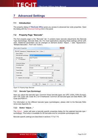 T Bar Code T bar codeoffice10_user_manual_en | PDF
