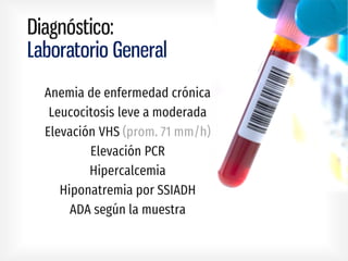 Diagnóstico:
Laboratorio General