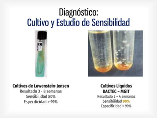 Diagnóstico:
Cultivo y Estudio de Sensibilidad