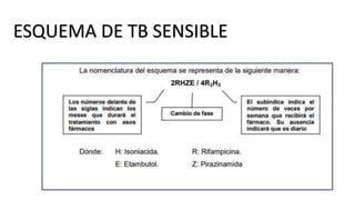 ESQUEMA DE TB SENSIBLE
 
