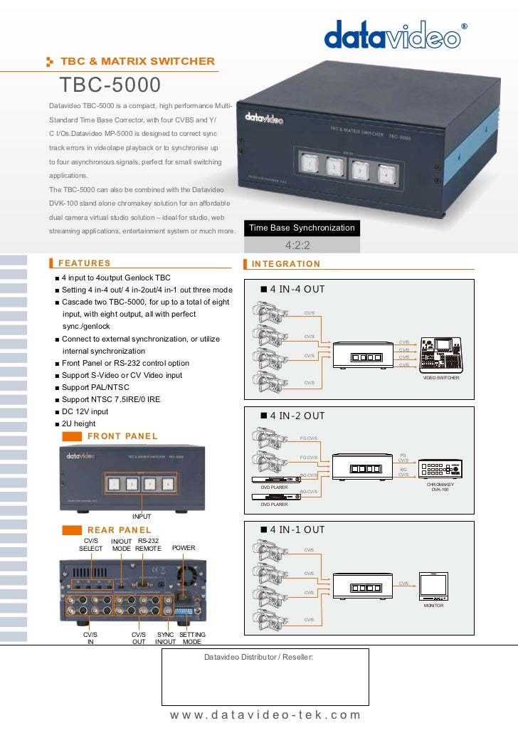 Datavideo Tbc 5000