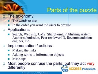 Taxonomy Fundamentals Workshop 2013 Slide 52