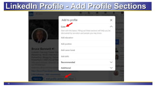 10
LinkedIn Profile - Add Profile Sections
 