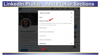 11
LinkedIn Profile - Add Profile Sections
 