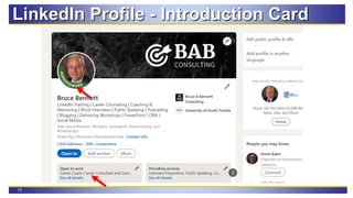 13
LinkedIn Profile - Introduction Card
 