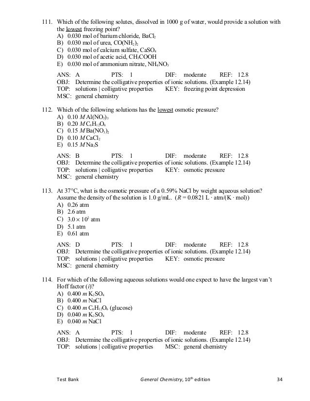 tb chapter12 cccccccccccccccccccccc of the following substances an aqueous solution of will form basic solutions