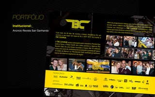 PORTIFÓLIO
Institucional:_
Anúncio Revista Sair Ganhando
 