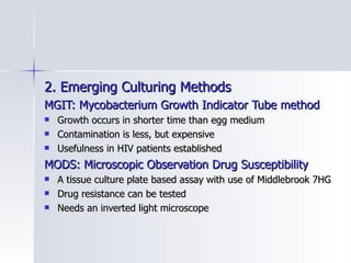 Mgit Phenotypic Testing Tb diagnosis | PPT