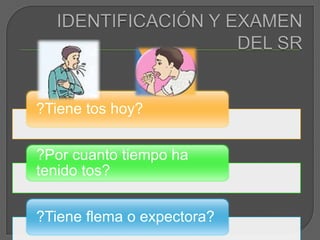 IDENTIFICACIÓN Y EXAMEN DEL SR