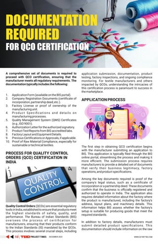 Qco Software TBD Project Times on QCO in Indian Textile Sector | PDF