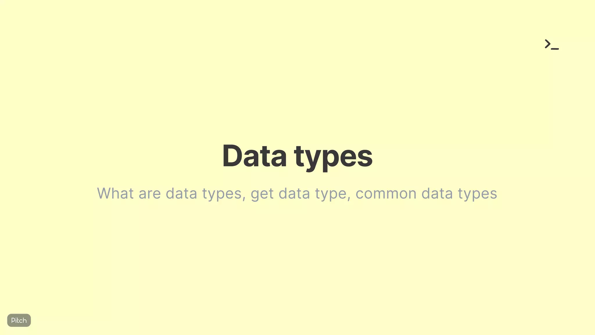 Data types | PDF