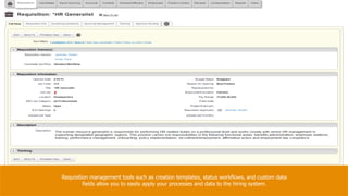 Oracle Talent Acquisition Cloud quick tour demo | PPTX