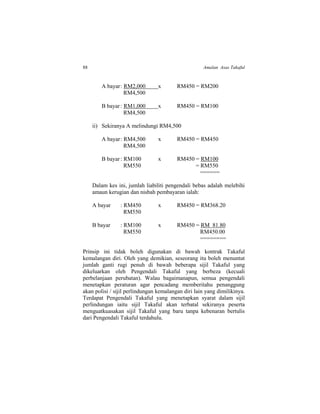 Tbe Part A Dan C Takaful Exam Notes For Agents