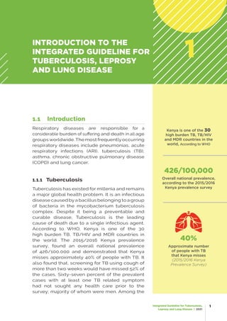 Integrated Guideline for Tuberculosis,
Leprosy and Lung Disease | 2021
2
prevalent cases who had sought prior care for the...