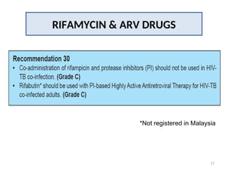 Tuberculosis HIV RVD Co-Infection Mx.ppt
