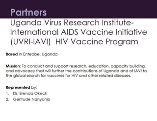 Tuberculosis/HIV Mobility Study: Objectives and Background