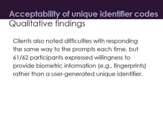 Tuberculosis/HIV Mobility Study: Objectives and Background
