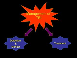Management of  TBI Detection  & Monitor Treatment  