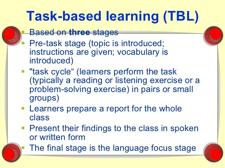 Task-based instruction