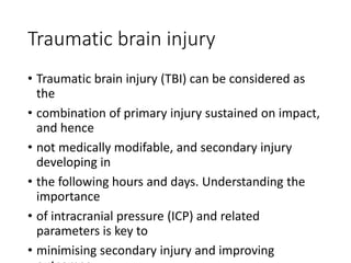 TBI definion and their types well explained | PPT