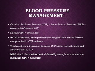 Ccpp Treatment TBI HEAD injury Anaesthesia hshushuwjjeh | PPTX