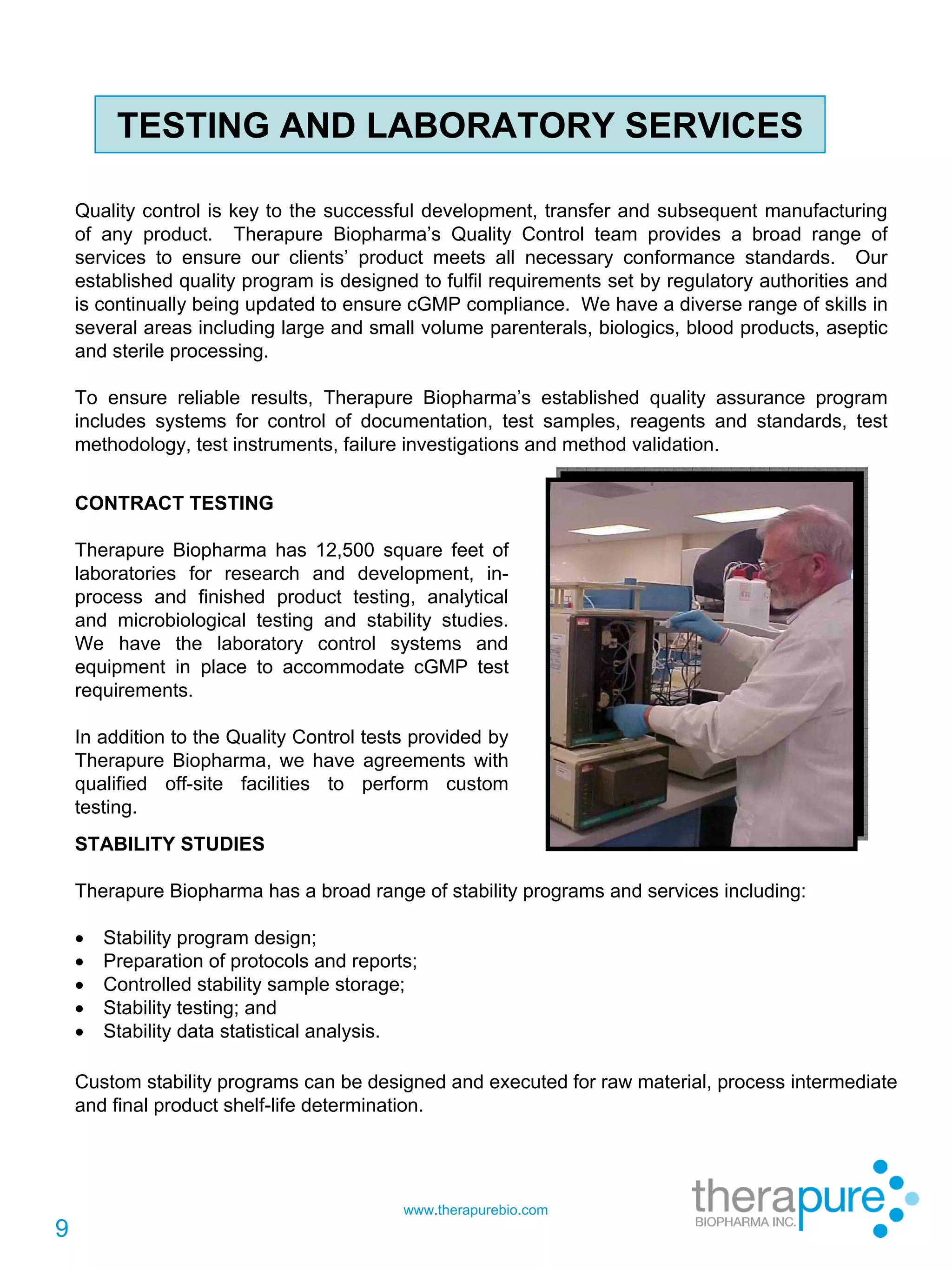 Tbi Bioprocessing Services Sept 25.08