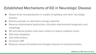 KD in TBI: Animal Studies
● Decrease markers of oxidative stress
● Increase levels of endogenous antioxidants
● Increase l...