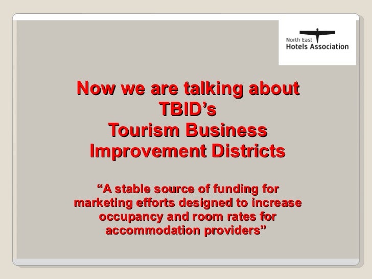 Tourism Business Improvement Districts