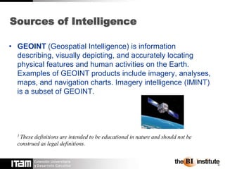 Geoint Example Analyzing Intelligence | PPTX