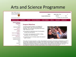 Arts and Science Programme
 