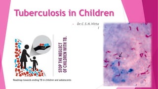 Tuberculosis in Children
• Dr.C.S.N.Vitta
l
Roadmap towards ending TB in children and adolescents
 
