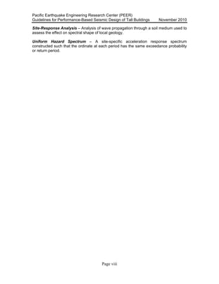 Tbi peer2010 05 guidelines for performance based seismic design of tall ...