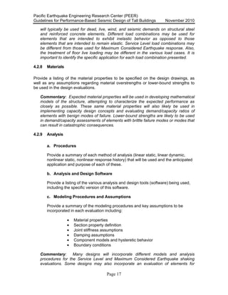 Tbi peer2010 05 guidelines for performance based seismic design of tall ...